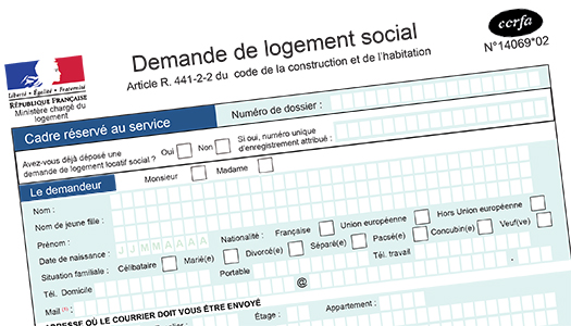 Formulaire demande de logement social 56